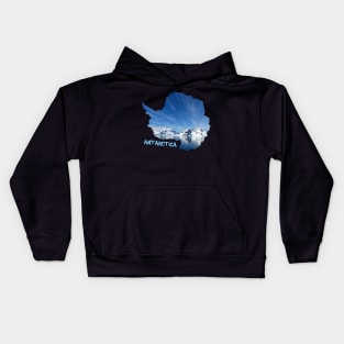 Antarctica Coastline Kids Hoodie